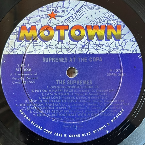 The Supremes - “Supremes Live At The Copa” Vinyl LP - Picture 4 of 5